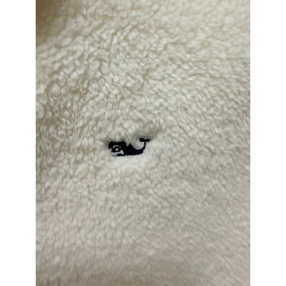 Vineyard Vines Girls Sherpa Fleece 1/4 Zip Cream M (10–12) - Picture 4 of 10